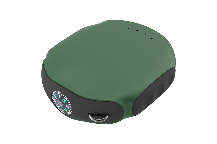 ES360 圆形三防硅胶充电宝户外指南针闪充移动电源